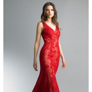 BASIX BLACK LABEL BEADED EMBROIDERED DRESS